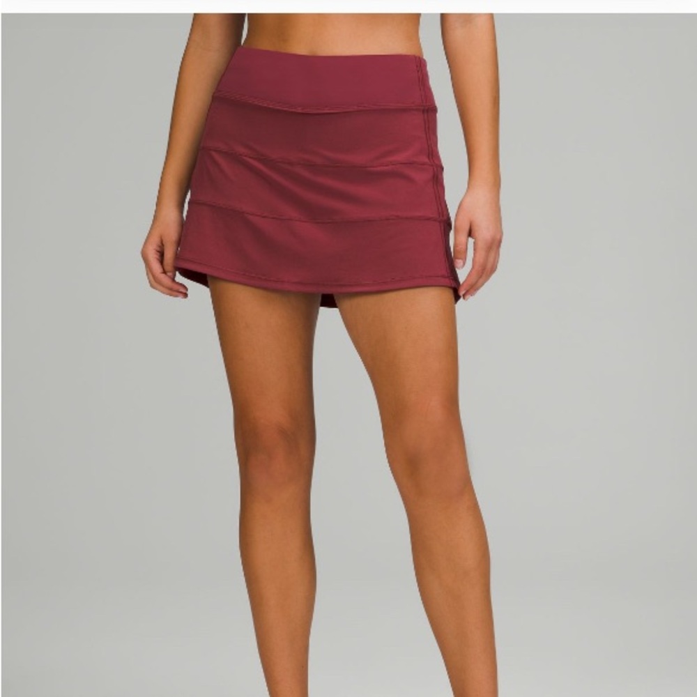 Pace Rival Mid-Rise Skirt Burgundy